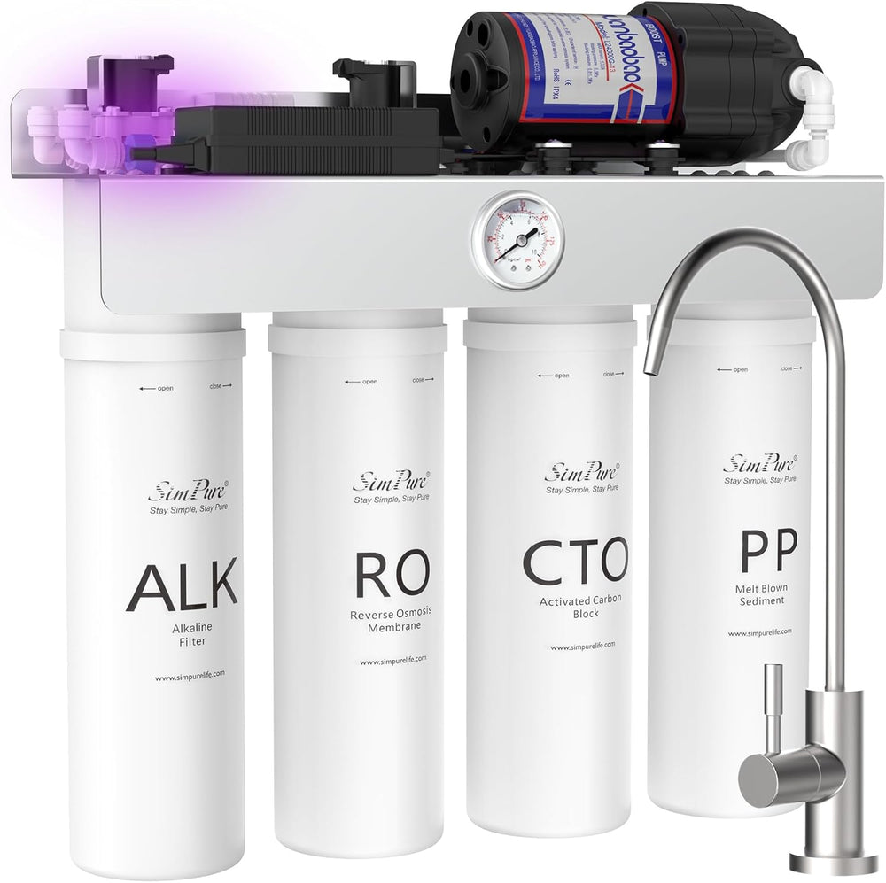 SimPure T1-400 ALK（ALKモデル）ミネラル還元・弱アルカリ水対応のRO浄水器